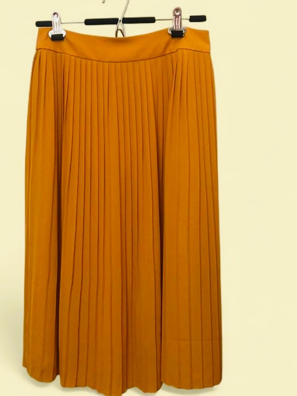 J. Crew Pleated Maxi Skirt in Mustard 6